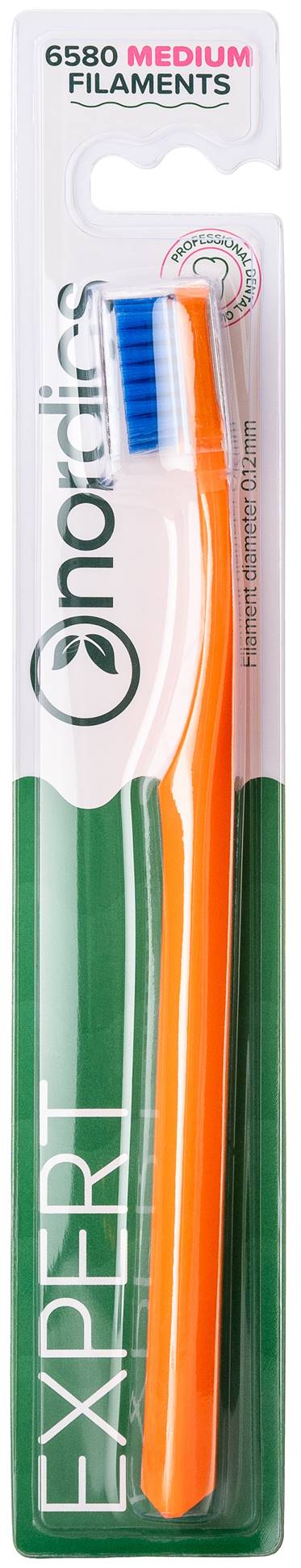Periuta de dinti EXPERT CURVE 6580 filamente - medie - portocaliu, Nordics - imagine 5