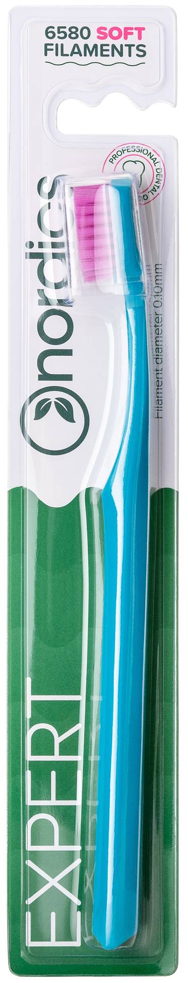 Periuta de dinti EXPERT CURVE 6580 filamente - moale - turcoaz, Nordics - imagine 5