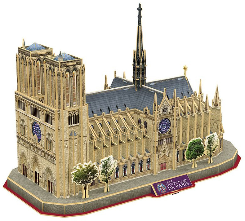 Puzzle 3D Cubic Fun de 128 piese - Notre Dame De Paris