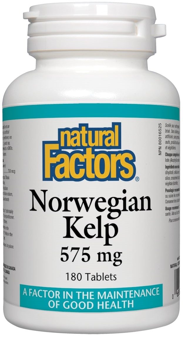 Norwegian Kelp, 180 tablete, Natural Factors