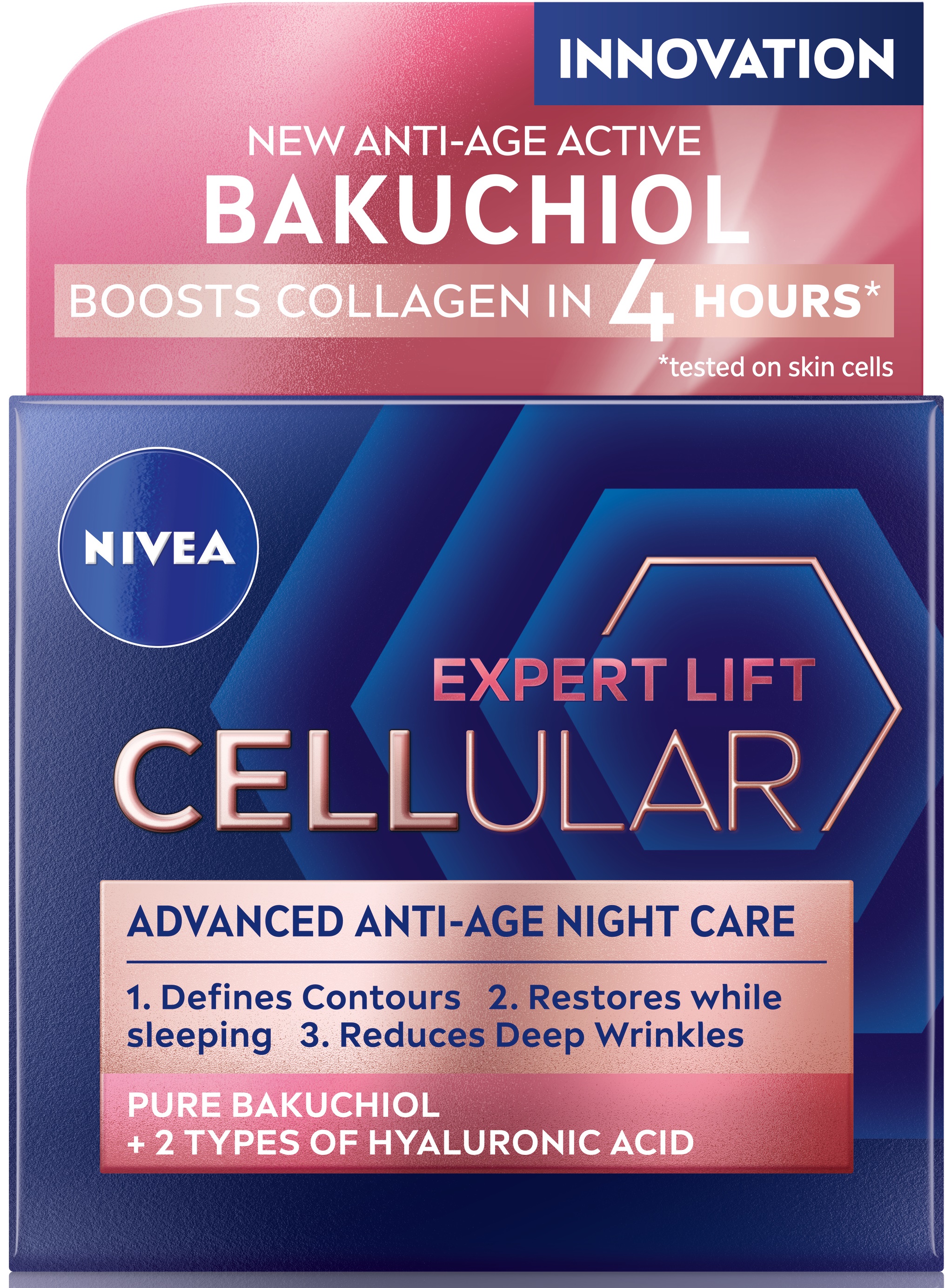 Crema de Noapte Nivea Cellular Expert Lift, 50 ml - imagine 2