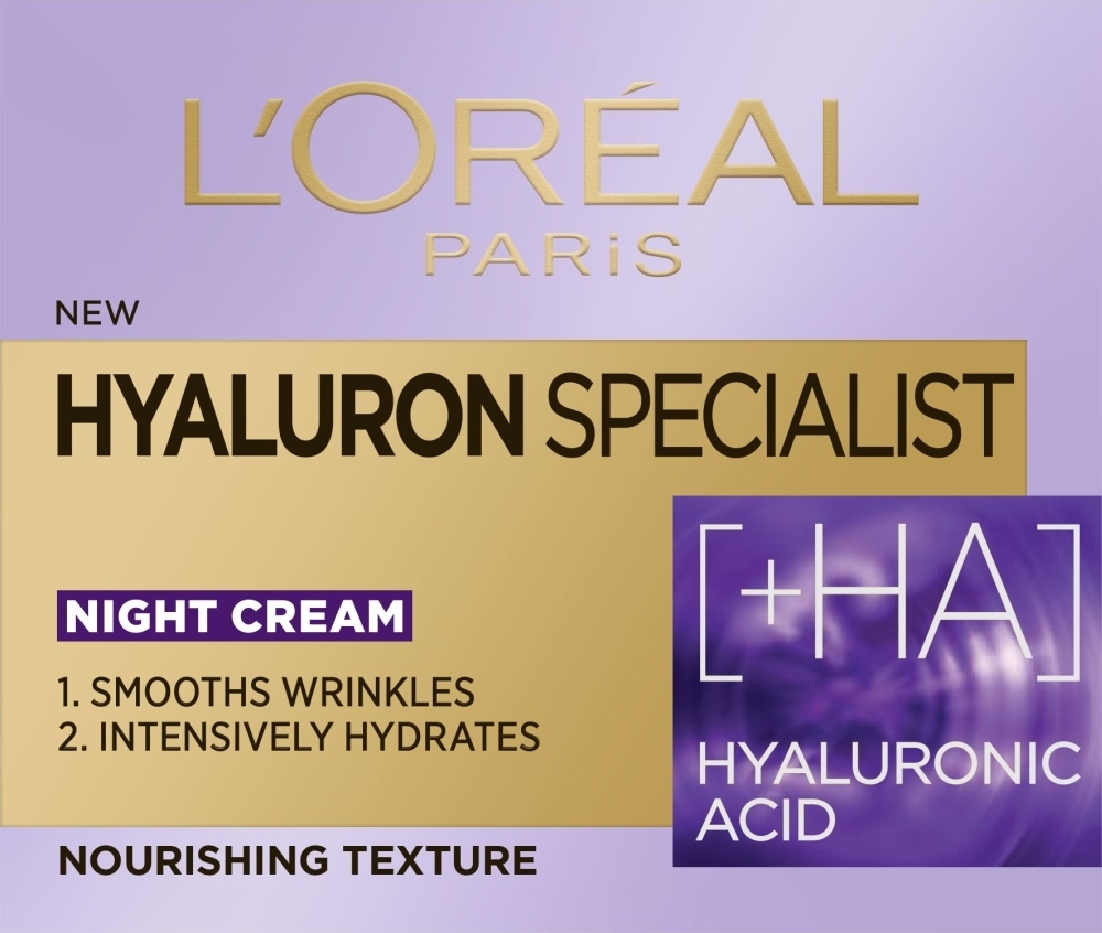 L'Oréal Hyaluron Specialist Crema de față de noapte, 50 ml