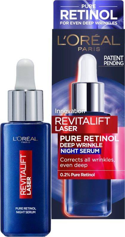 L'Oréal Revitalift Laser Ser de față de noapte Pure Retinol, 30 ml
