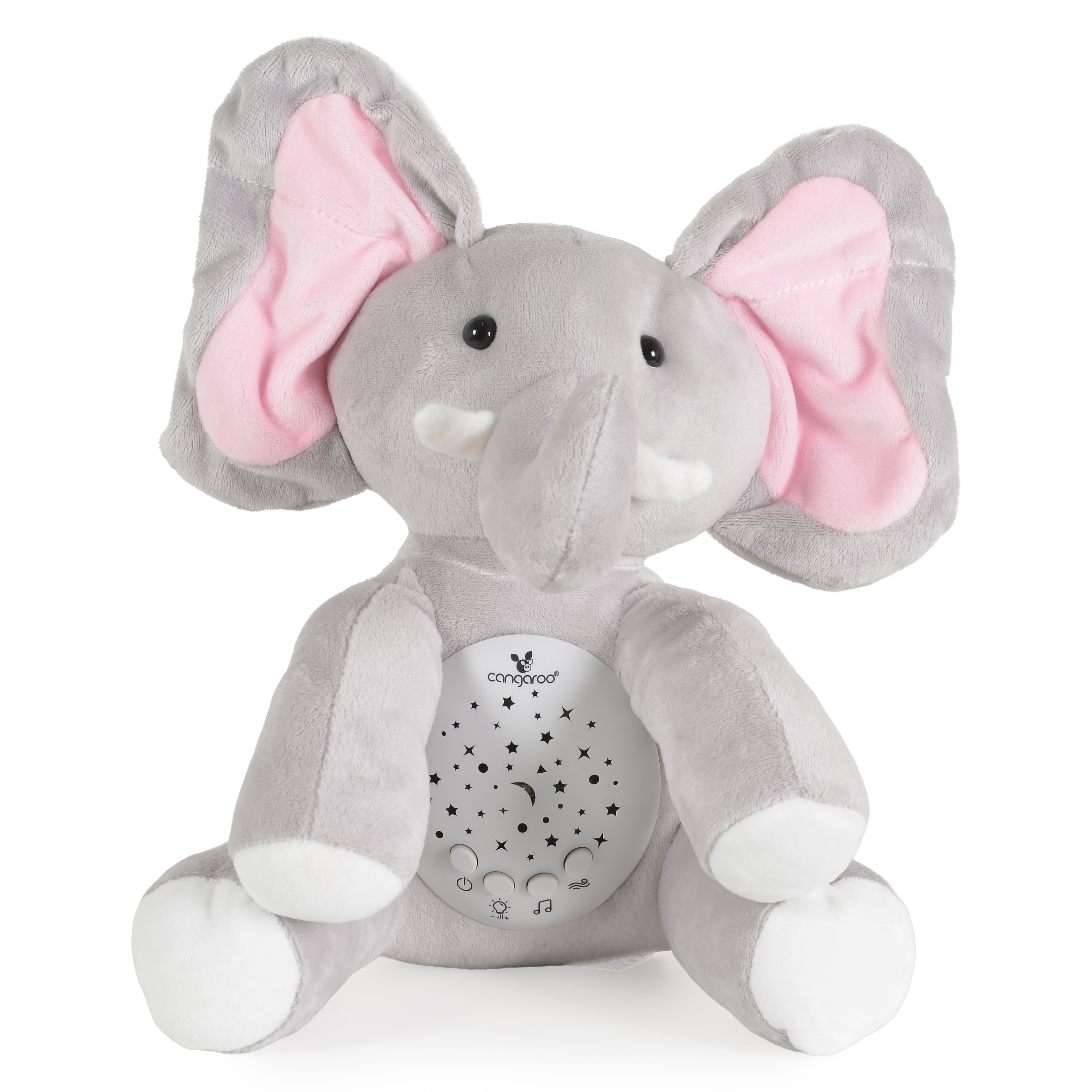 Lampa de noapte-proiector cu zgomot alb Cangaroo - Lulo Elephant