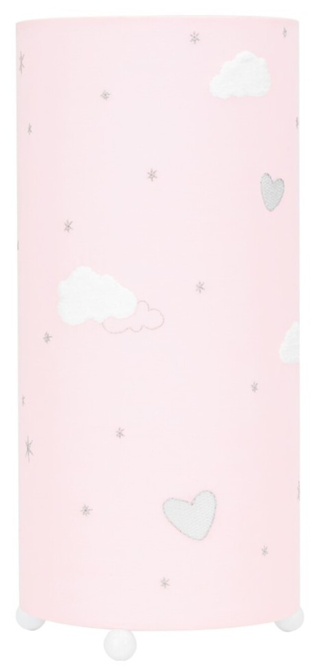 Lampă de noapte cu broderie KikkaBoo Dream Big - Pink, 29 x 13 cm