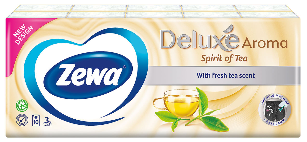 Servetele Nazale, 3 Straturi, Spirit Of Tea, Zewa, 10 Pachete x 10 Batiste - imagine 2