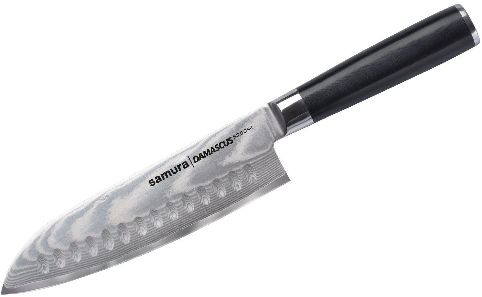 Cuțit Santoku Samura - Damascus, 18 cm, oțel damasc
