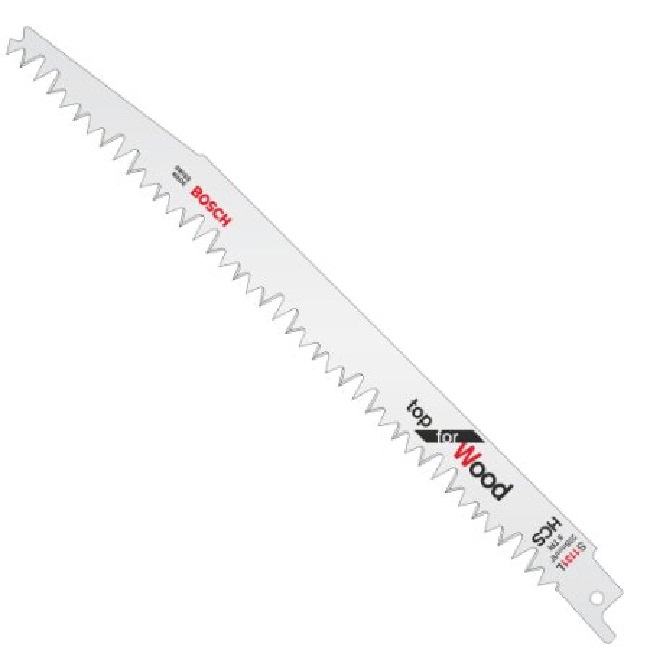 Pânza de ferăstrău sabie Bosch - S 1131 L, 2 bucăți, 228x207 mm, oțel HCS