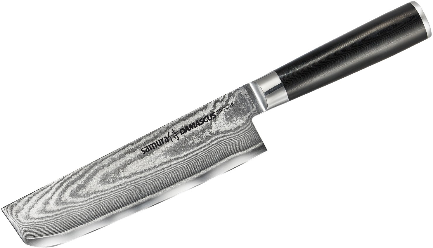Cuțit pentru legume Samura - Damascus Nakiri, 16.7 cm, oțel damasc