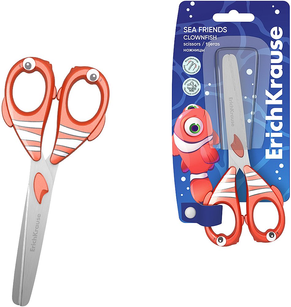 Foarfece Erich Krause Sea Friends - Clownfish, 13.5 cm