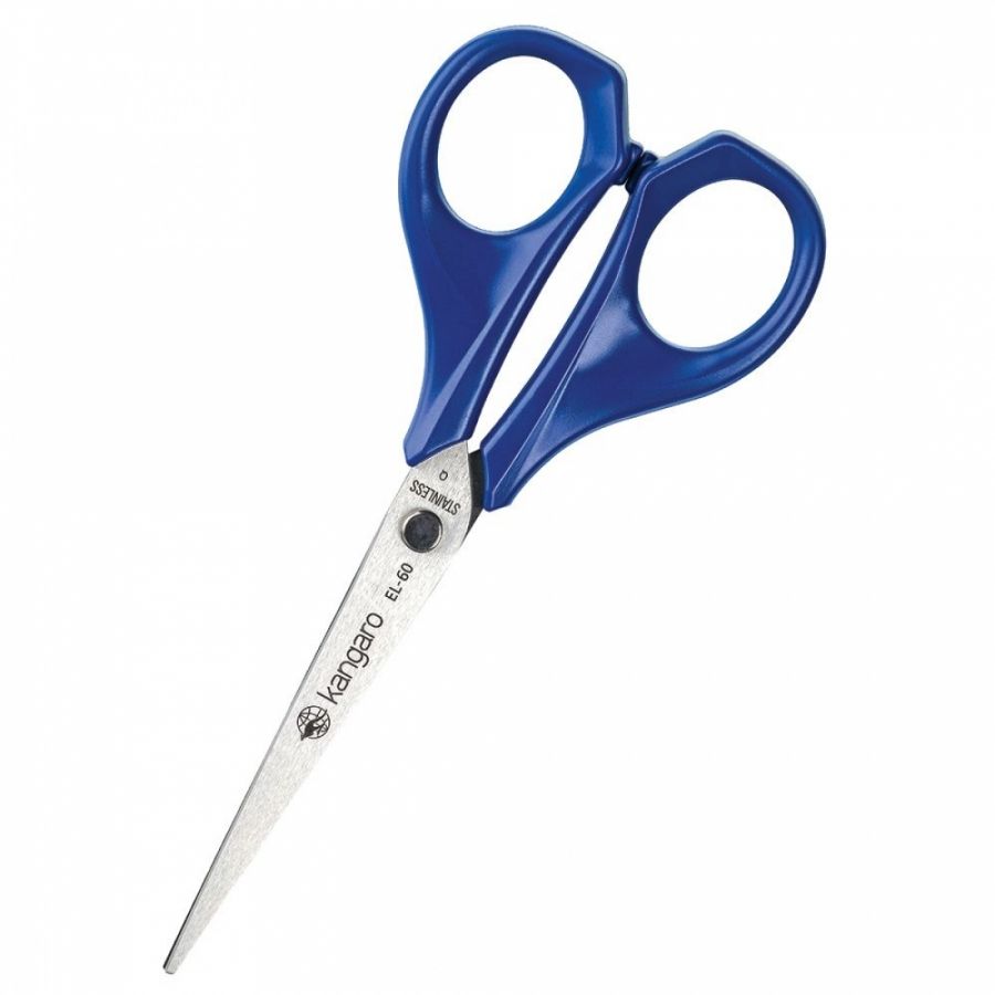 Foarfeca Kangaro - EL-60, 15,2 cm, manere albastre