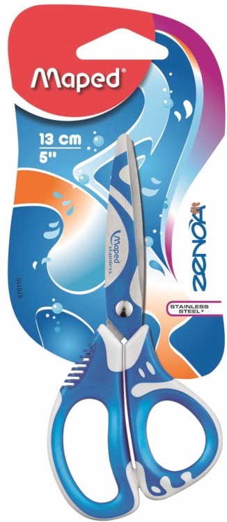 Foarfecă Maped Zenoa Fit - 13 cm, albastră