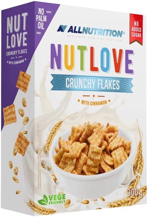 Nutlove Crunchy Flakes with Cinnamon, 300 g, AllNutrition