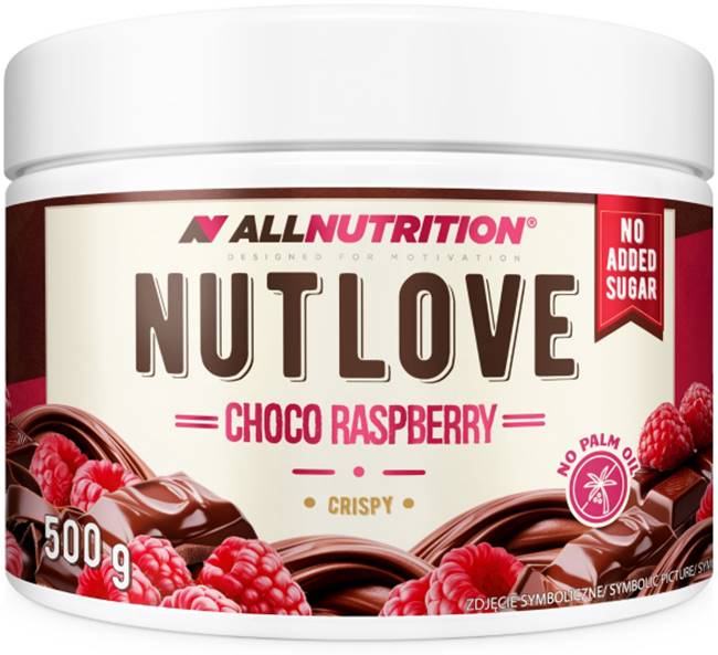 Nutlove Cremă dietetică tartinabilă, ciocolată și zmeură, 500 g, AllNutrition