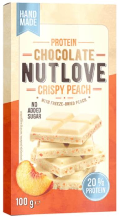 Nutlove Ciocolată proteică, piersică, 100 g, AllNutrition