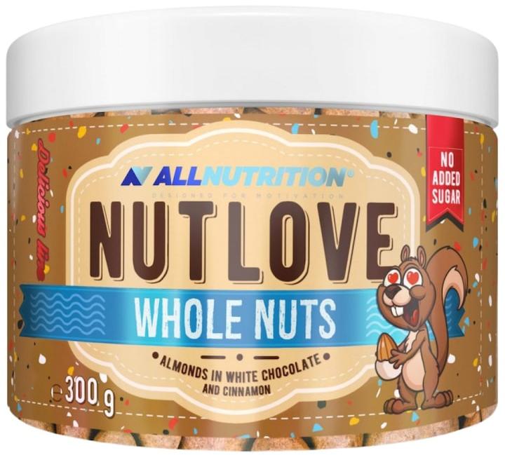 Nutlove Whole Nuts Almonds, ciocolată albă și scorțișoară, 300 g, AllNutrition