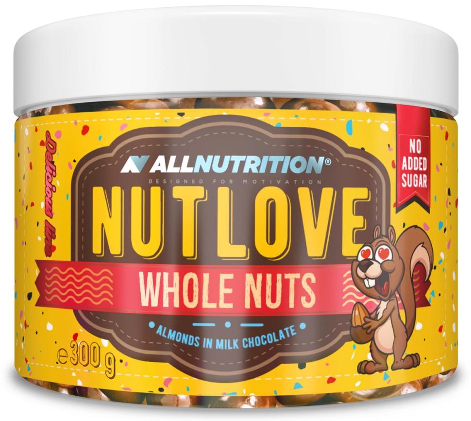 Nutlove Whole Nuts Almonds, ciocolată cu lapte, 300 g, AllNutrition