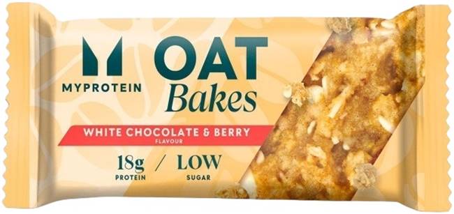 Oat Bakes, ciocolată albă și afine, 75 g, Myprotein