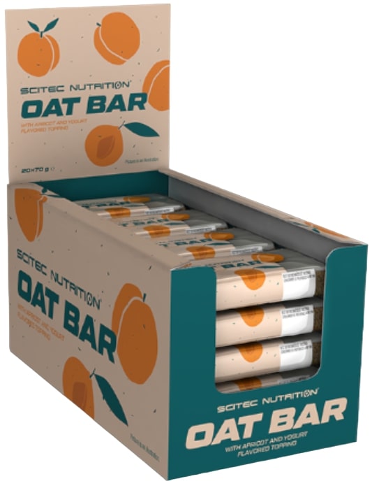 Oat Bar Batoane de ovăz, iaurt cu piersici, 20 buc, Scitec Nutrition