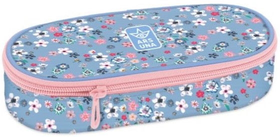 Penar școlar oval Ars Una Pearl Blossom Blue