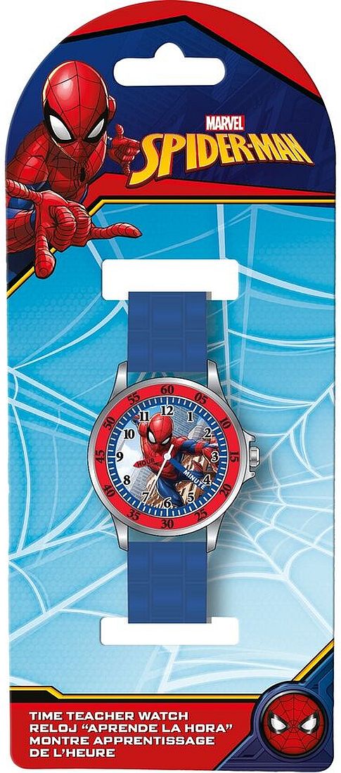 Ceas analogic educațional Kids Licensing - Spider-Man