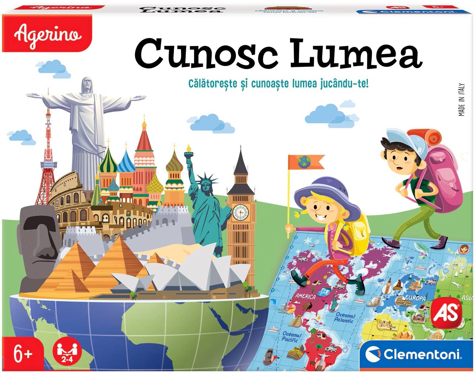Set educațional Clementoni Agerino - Cunosc Lumea
