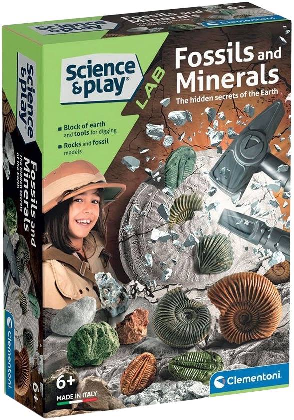 Set educațional Clementoni Science & Play - Săpați pentru fosile și minerale