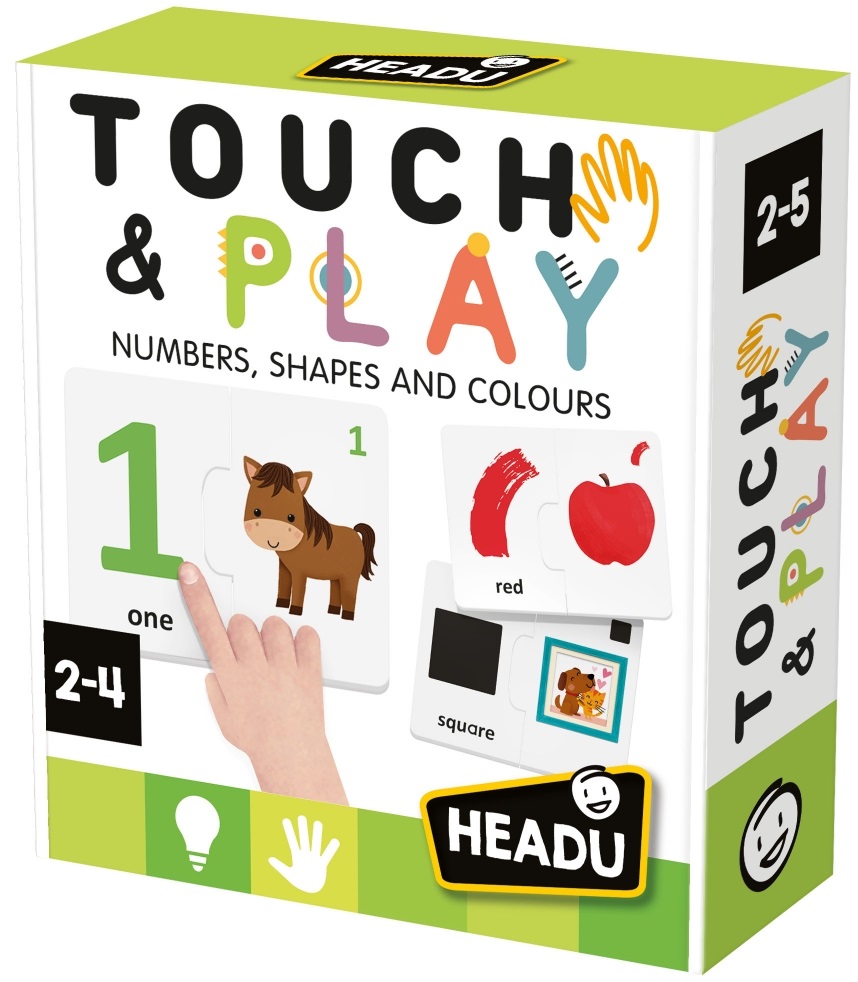 Kit educațional Headu Touch and Play - Numere, forme și culori