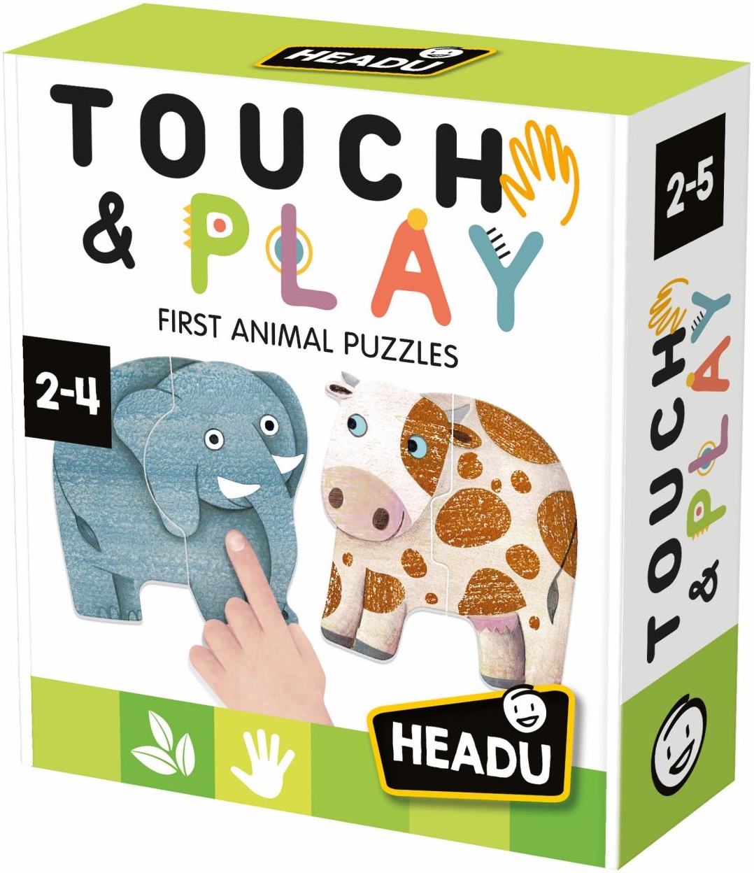 Kit educațional Headu Touch and Play -Primul meu puzzle cu animale, 16 piese