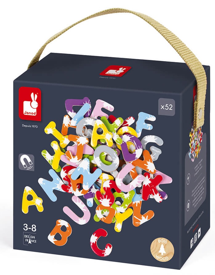 Set educativ Janod - litere latine, 52 piese