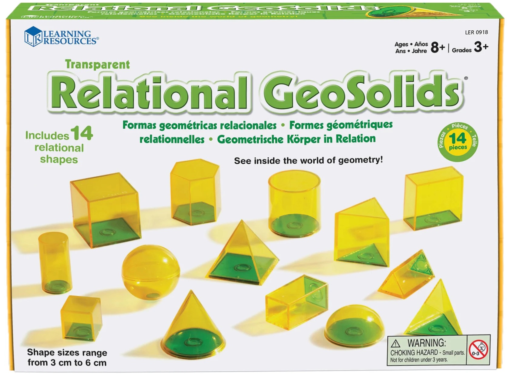 Set educațional Learning Resources - Figuri geometrice, 14 buc