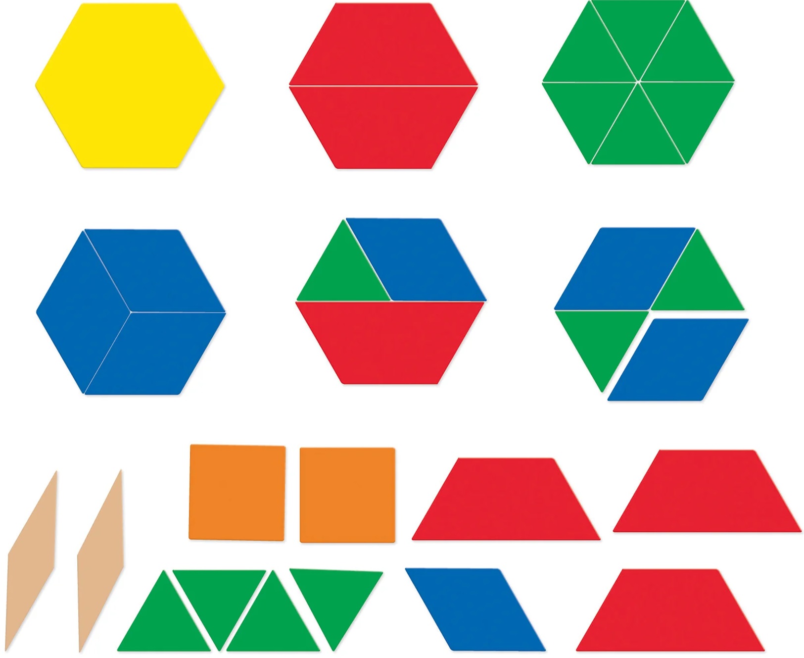 Trusă educațională  Learning Resources - Forme geometrice magnetice, 47 piese