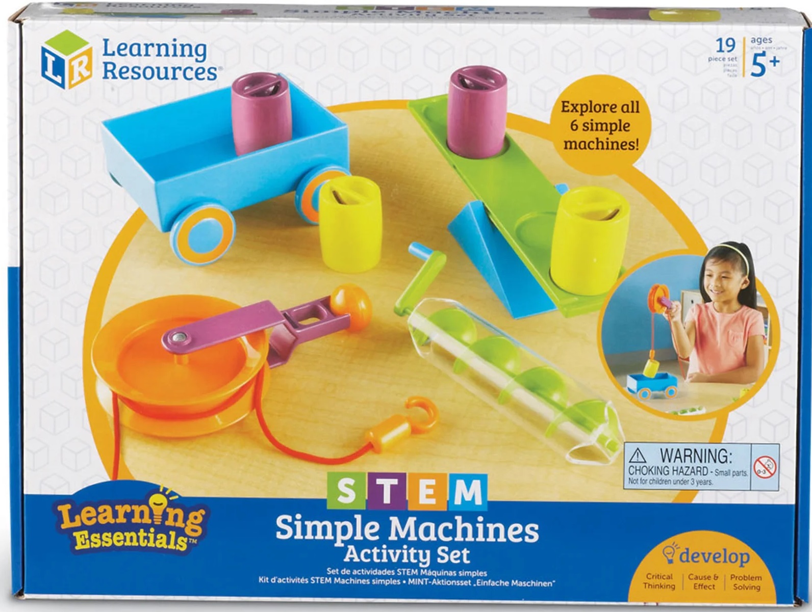 Trusă educațională  Learning Resources - Mecanica, 19 piese