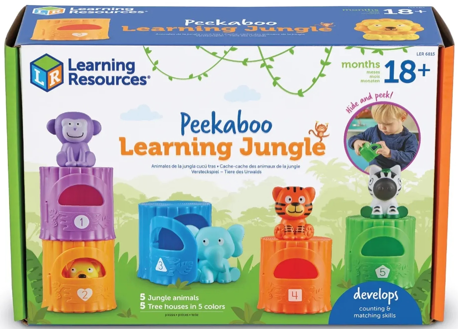 Kit educațional  Learning Resources - Animale de sortat și numărat