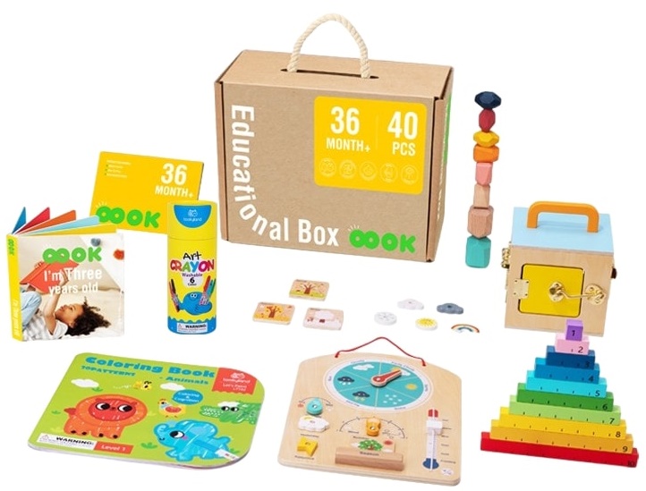 Trusa educațională Tooky Toy - Montessori, 40 piese