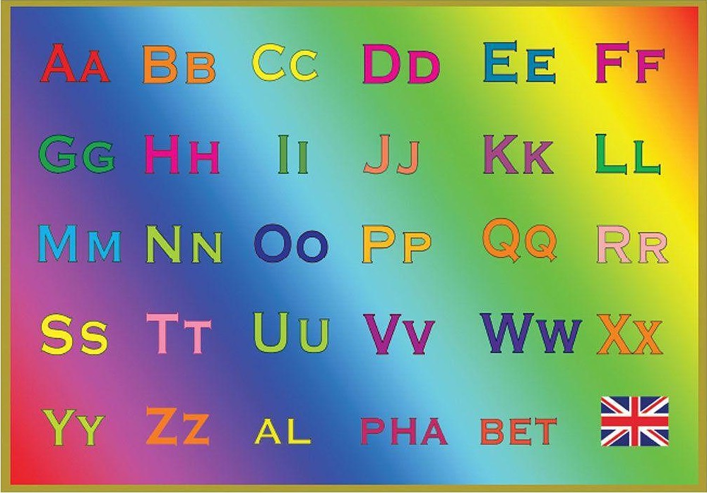Puzzle educațional Avis din 30 piese - Alfabetul englez