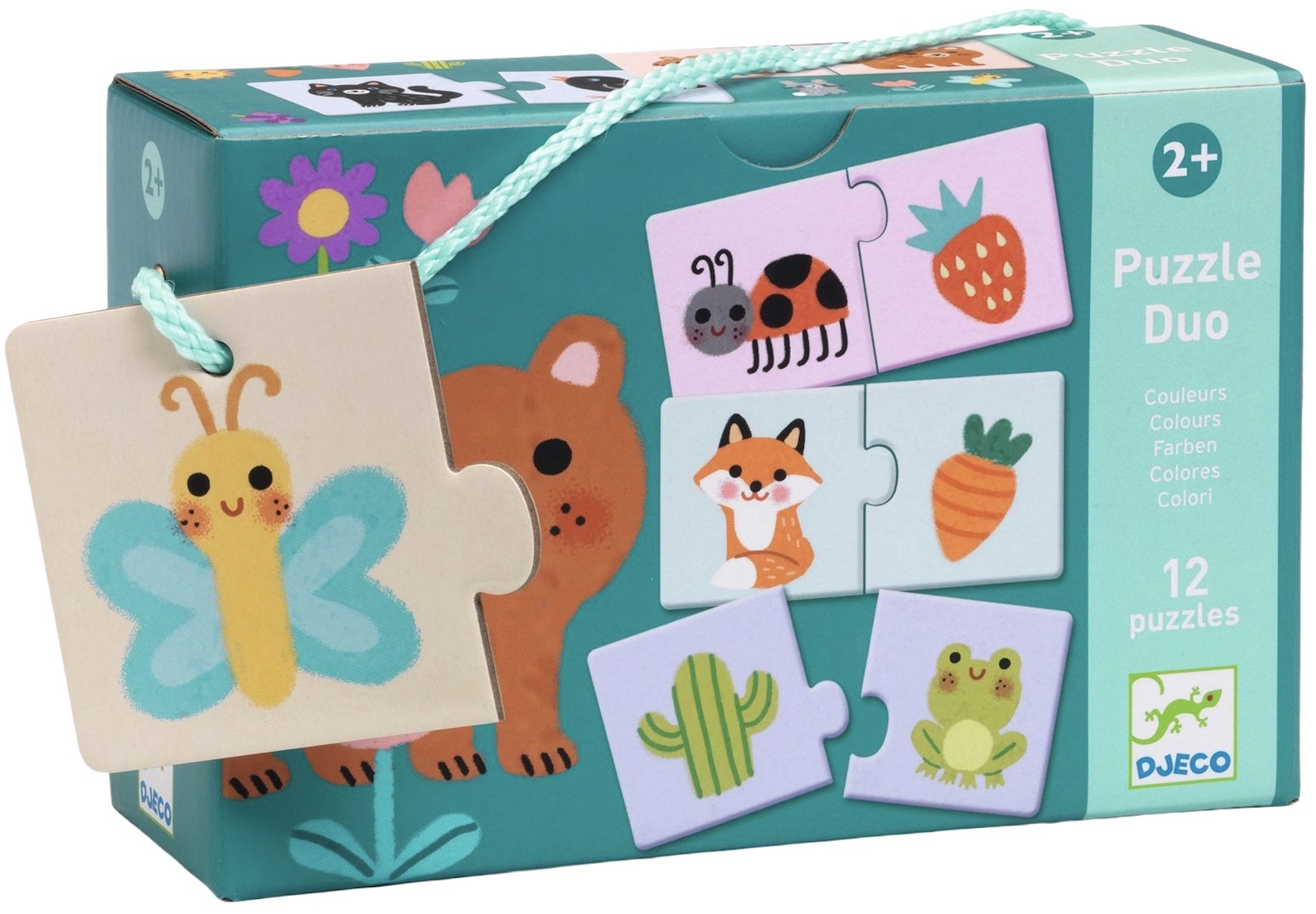 Puzzle educațional Djeco Duo - Culori, 24 piese