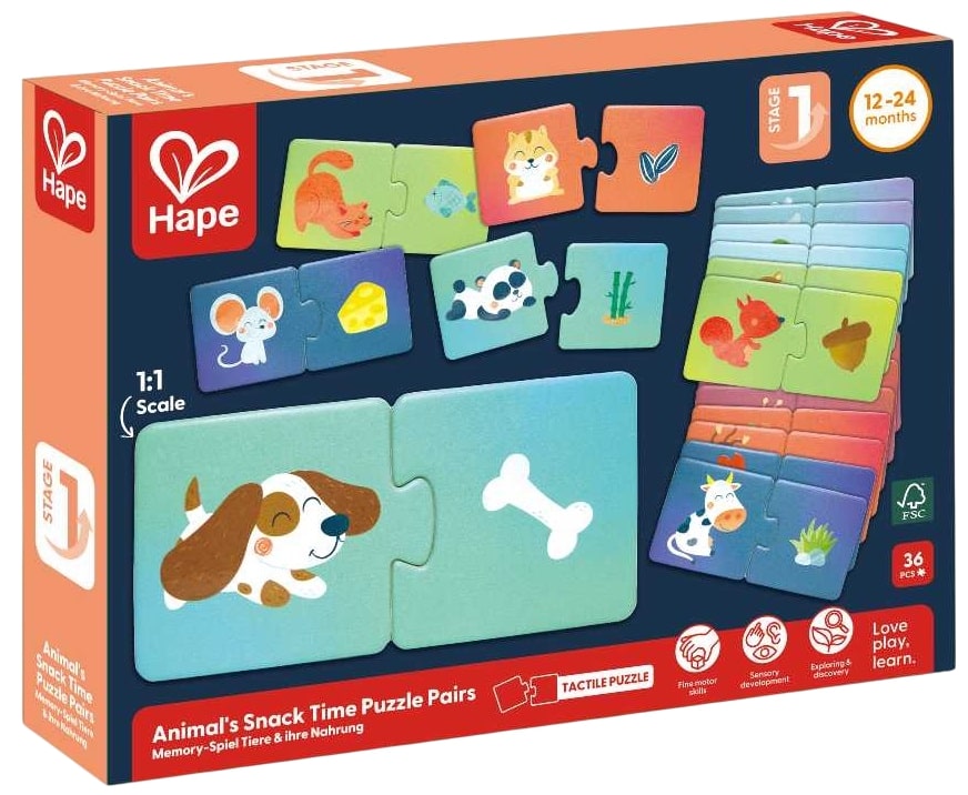 Puzzle: Potriveste perechea. Animale si gustari - imagine 2