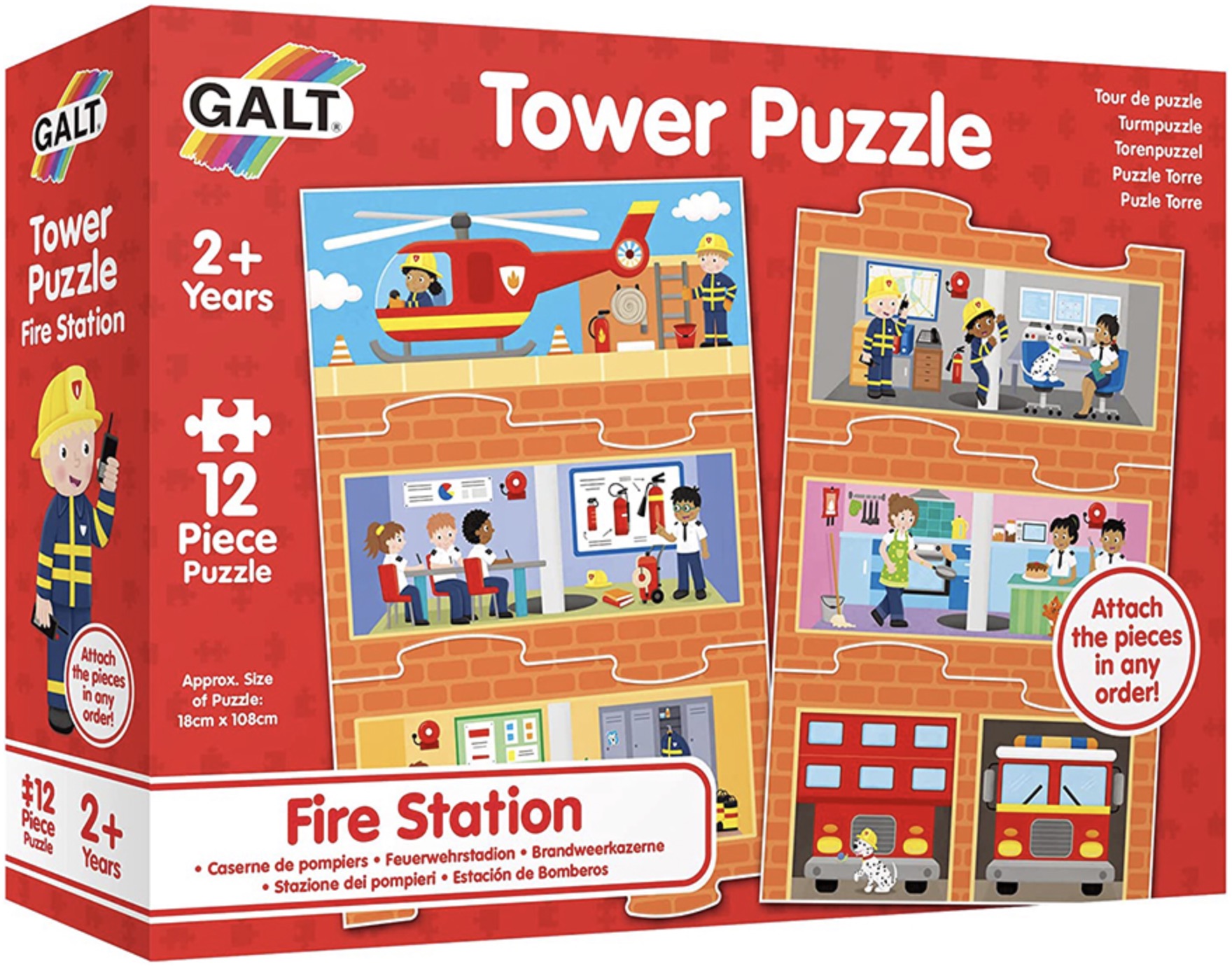 Puzzle turn educațional Galt - Stație de pompieri