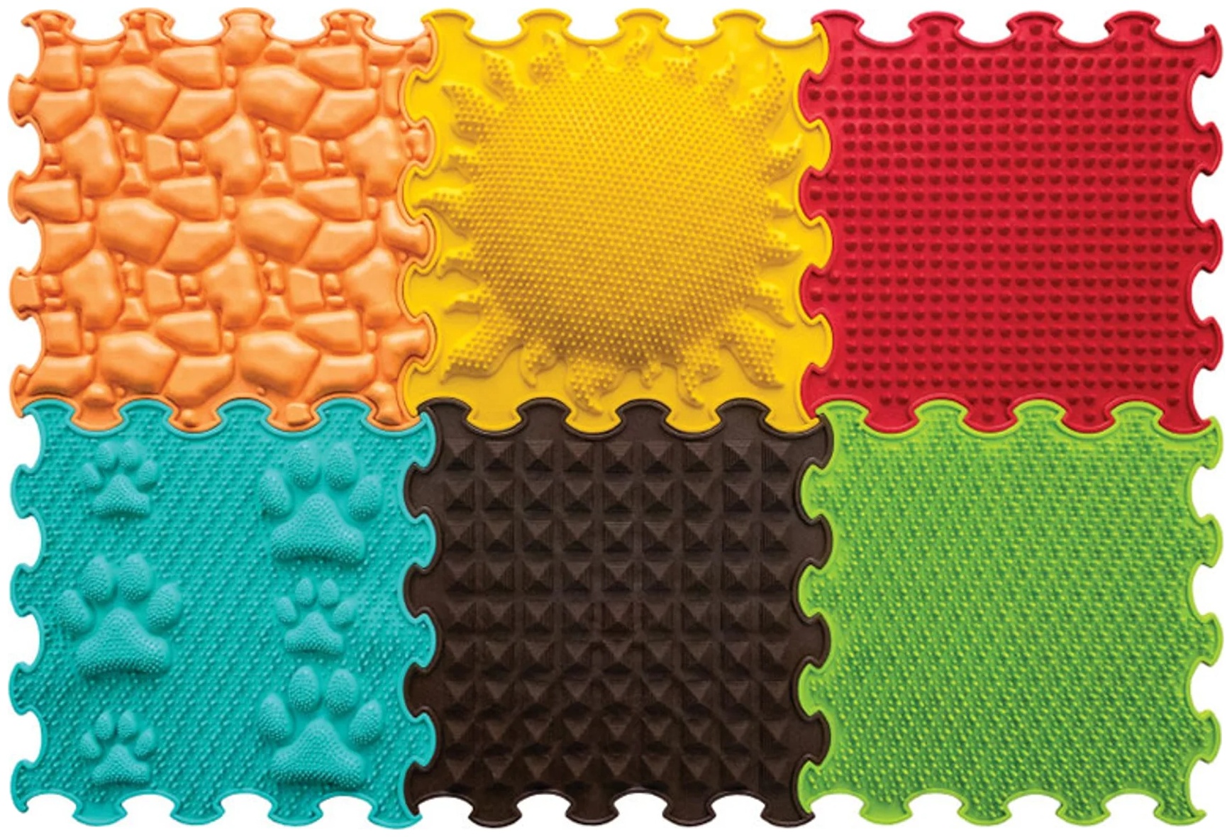 Puzzle educațional  Nowa Szkola -Grădină solară senzorială, 30 х 30 cm, 6 piese