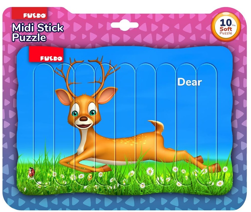 Puzzle educațional Puedo - Animale Maxi, cu două fețe, sortiment