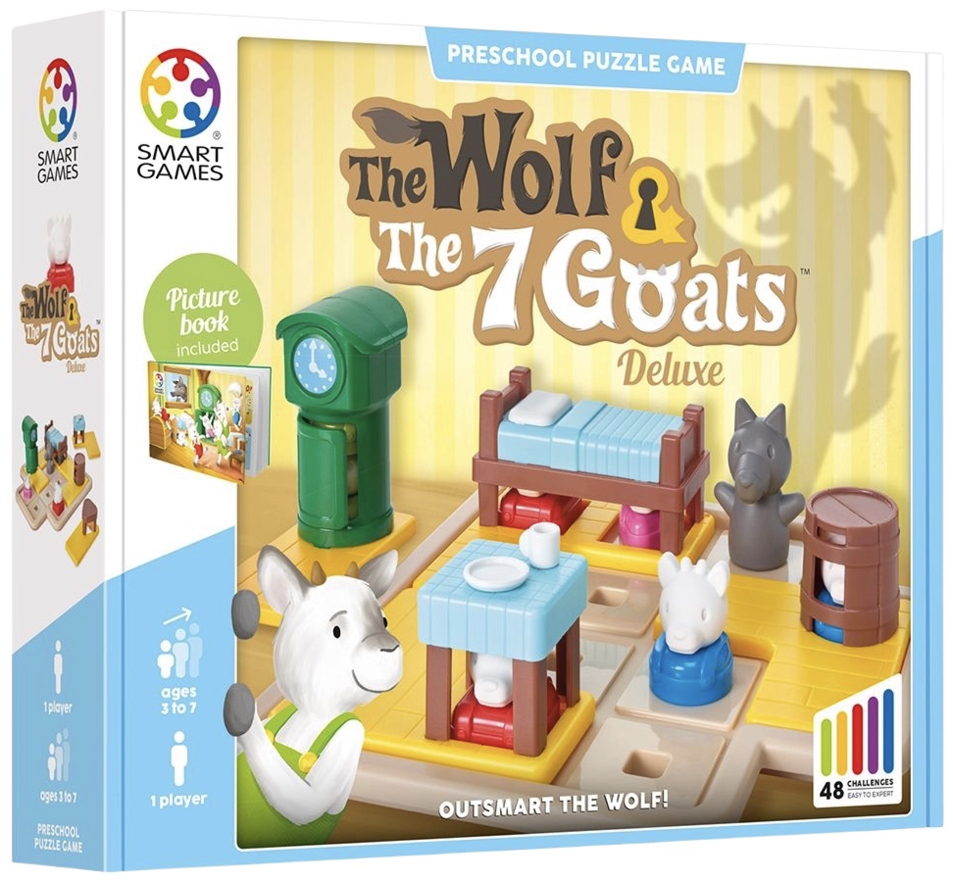 Puzzle educațional Smart Games - Lupul și cele șapte iezi mici