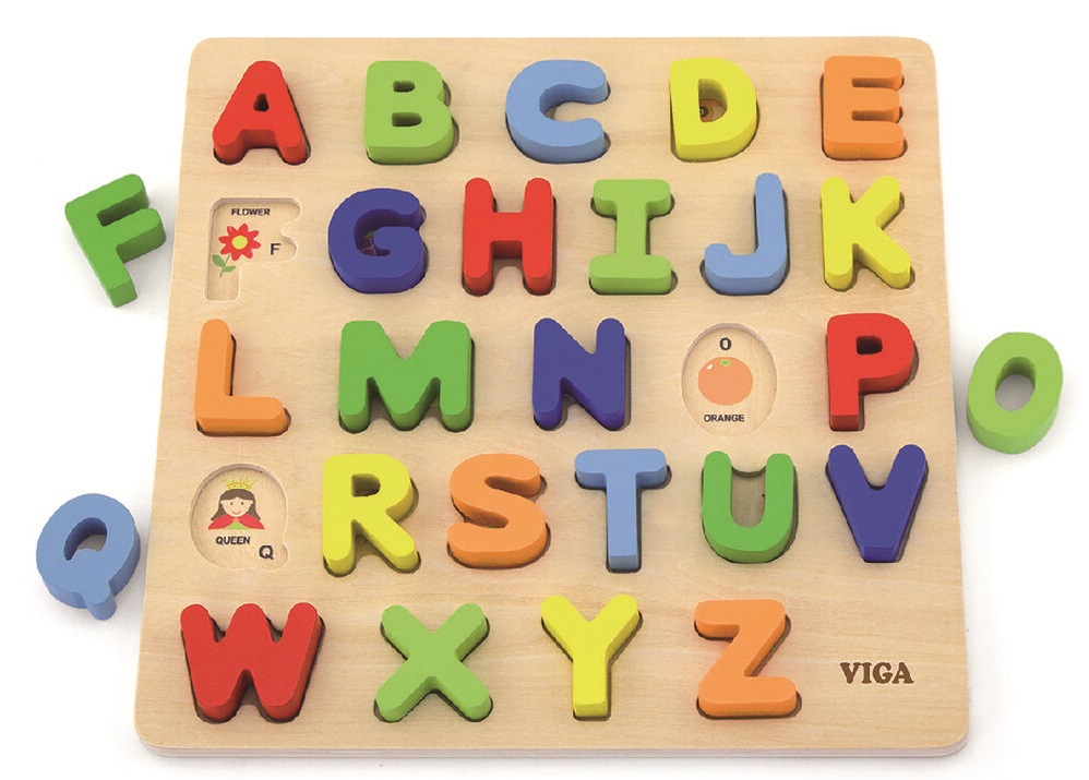 Puzzle educațional Viga - scrisori în limba engleză