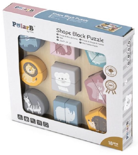 Puzzle educațional Viga - Polar B, Animale