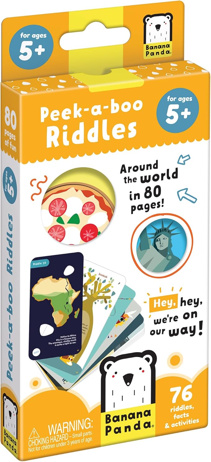 Joc educativ Banana Panda Peek-a-boo - Ghicitori, 5+ ani