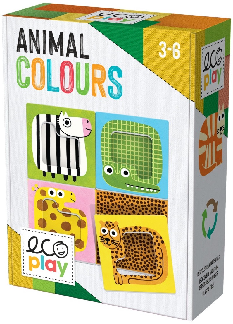 Joc educativ pentru copii Headu Ecoplay - Culorile animalelor