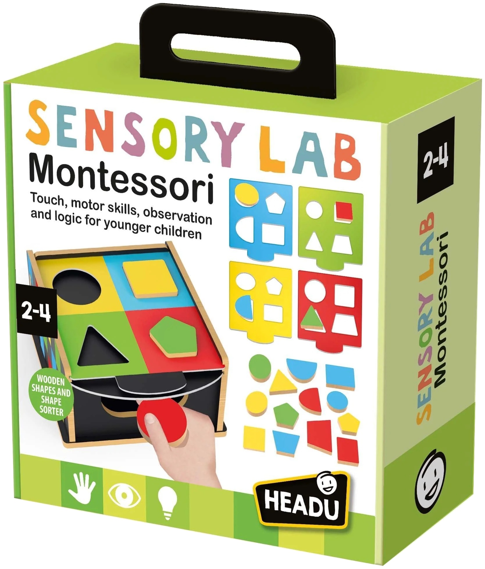 Jucărie educativă Headu Montessori - Sortator de lemn