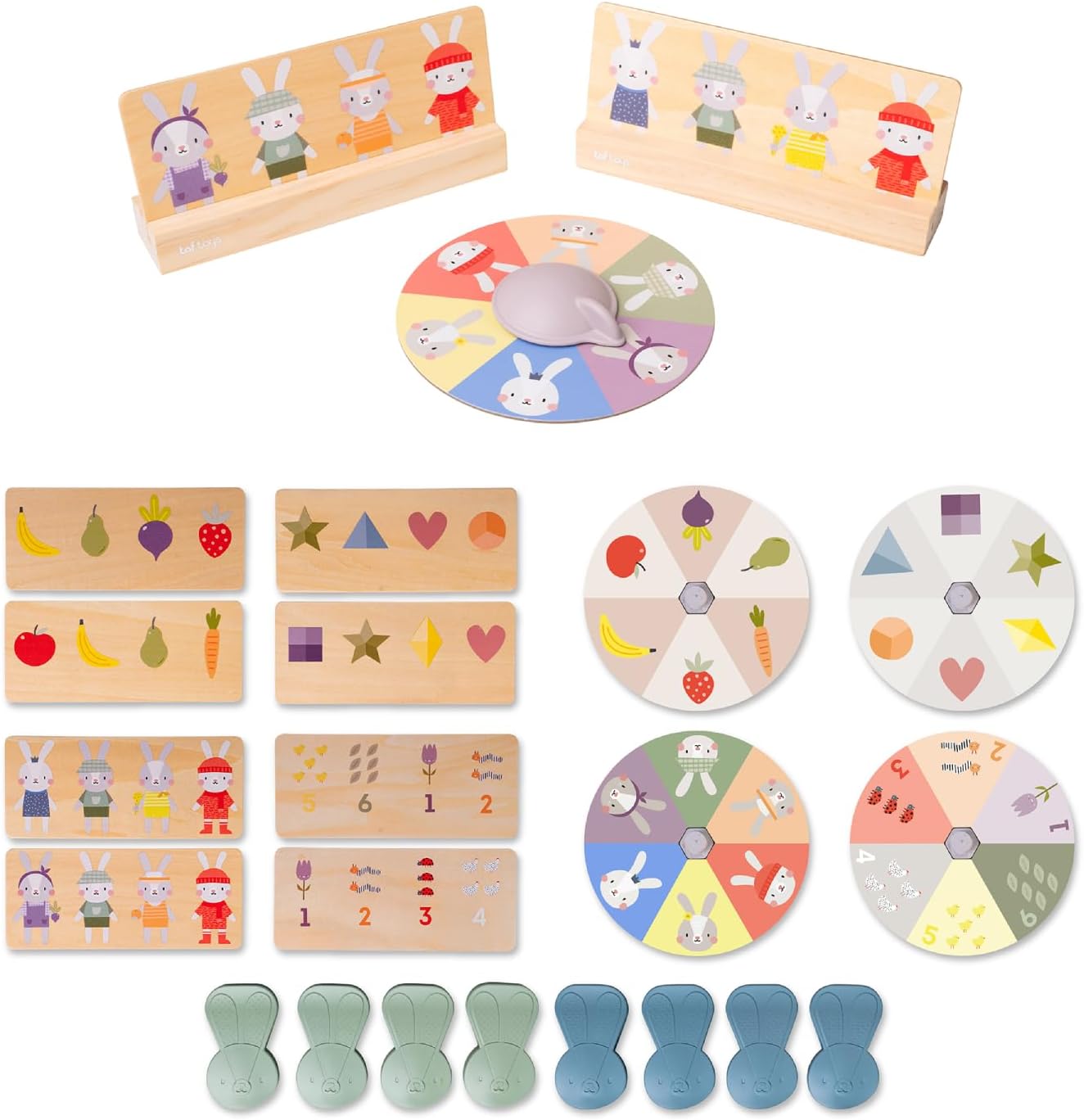 Joc educativ Taf Toys - Primul meu bingo, iepuraș