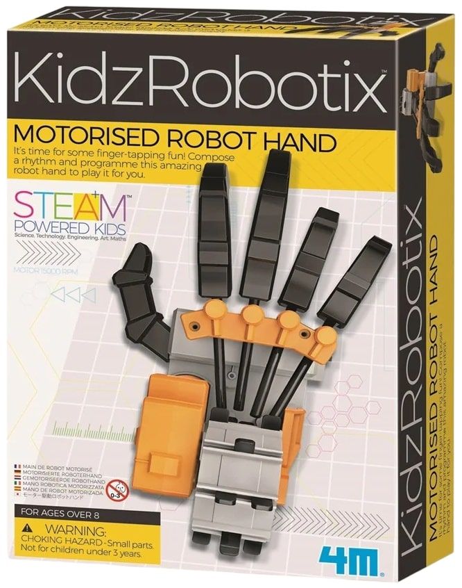 Jucărie educațională 4M KidzRobotix - Braț robotic motorizat