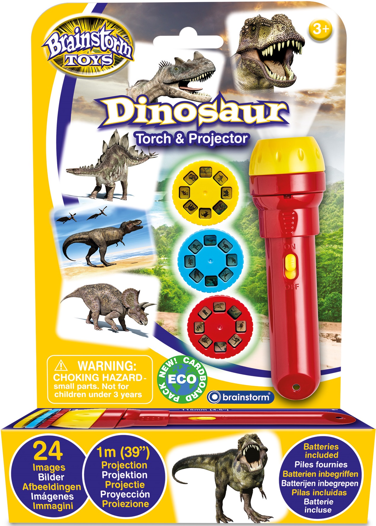 Jucarie educativa Brainstorm - Lanterna cu proiector, Dino
